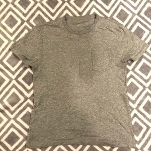 J. Crew Slim-washed Gray pocket tee